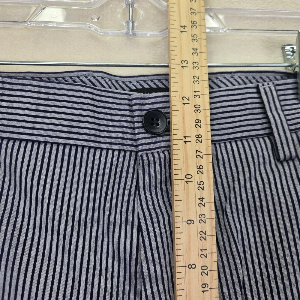 Banana Republic Aiden Mens Shorts 36 Blue White‎ Striped Chino Nautical Preppy